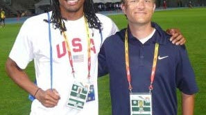 Aries Merritt and Andreas Behm